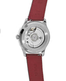 Gucci G Timeless Automatic Silver Dial Red Leather Strap Watch For Men - YA126346 Authentic Buy Shop Now