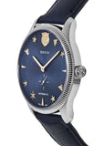Gucci G Timeless Automatic Blue Dial Black Leather Strap Watch For Men - YA126347 Authentic Buy Shop Now