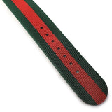 Gucci Le Marche des Merveilles Red & Green Dial Red & Green Nylon Strap Unisex Watch - YA1264060 Authentic Buy Shop Now