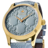 Gucci G Timeless Quartz Blue Dial Blue Leather Strap Watch For Men - YA1264097 Authentic Buy Shop Now