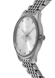 Gucci G Timeless Quartz Silver Dial Silver Steel Strap Watch For Women - YA1264153 Authentic Buy Shop Now