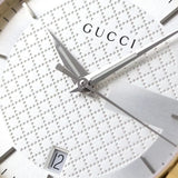 Gucci G Timeless Quartz Silver Dial Two Tone Steel Strap Watch For Men - YA126450 Authentic Buy Shop Now