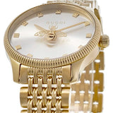 Gucci G Timeless Quartz Mother of Pearl Dial Gold Steel Strap Watch For Women - YA1265021 Authentic Buy Shop Now