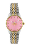 Gucci G Timeless Quartz Pink Dial Two Tone Steel Strap Watch For Women - YA1265030 Authentic Buy Shop Now