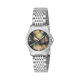 Gucci G Timeless Diamonds Mother of Pearl Black Dial Silver Mesh Bracelet Watch For Women - YA126507 Authentic Buy Shop Now