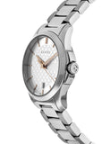 Gucci G Timeless Silver Dial Silver Steel Strap Watch For Women - YA126523 Authentic Buy Shop Now