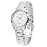 Gucci G Timeless Quartz Silver Dial Silver Steel Strap Watch For Women - YA126551 Authentic Buy Shop Now