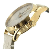 Gucci G Timeless Quartz White Dial White Leather Strap Watch For Women - YA126580A Authentic Buy Shop Now