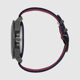 Gucci Dive Tiger Blue and Red Dial Blue Red Blue Nylon Strap Watch For Men - YA136215 Authentic Buy Shop Now