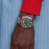 Gucci Dive Quartz Green Dial Silver Steel Strap Watch For Men - YA136222 Authentic Buy Shop Now