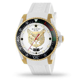 Gucci Dive Quartz White Dial White Rubber Strap Unisex Watch - YA136322 Authentic Buy Shop Now