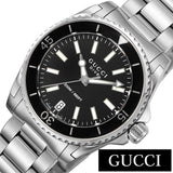 Gucci Dive Black Dial Silver Steel Strap Watch For Women - YA136403 Authentic Buy Shop Now