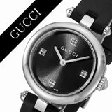 Gucci Diamantissima Quartz Diamonds Black Dial Black Leather Strap Watch for Women - YA141506 Authentic Buy Shop Now