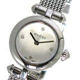Gucci Diamantissima Diamonds Mother of Pearl Dial Silver Mesh Bracelet Watch for Women - YA141512 Authentic Buy Shop Now