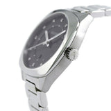 Gucci GG2570 Diamonds Black Dial Silver Steel Strap Watch For Women - YA142404 Authentic Buy Shop Now