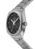 Gucci GG2570 Diamonds Black Dial Silver Steel Strap Watch For Women - YA142404 Authentic Buy Shop Now