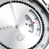Gucci Grip Collection Quartz Silver Dial Silver Steel Strap Watch For Men - YA157302 Authentic Buy Shop Now