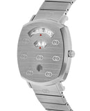Gucci Grip Quartz Silver Dial Silver Steel Strap Watch For Men - YA157501 Authentic Buy Shop Now