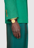Gucci Grip Quartz Gold Dial Maroon Leather Strap Watch For Women - YA157402 Authentic Buy Shop Now