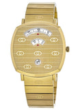 Gucci Grip Yellow Gold Dial Yellow Gold Steel Strap Unisex Watch - YA157403 Authentic Buy Shop Now