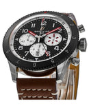 Breitling Super Avi B04 Chronograph GMT 46 Mosquito Black Dial Brown Leather Strap Watch for Men - YB04451A1B1X1 Authentic Buy Shop Now
