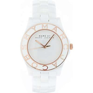 Marc Jacobs Blade White Dial White Ceramic Strap Watch for Women - MBM9502 Authentic Buy Shop Now