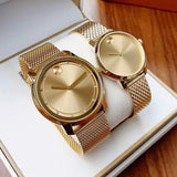 Movado Bold Diamonds Gold Dial Gold Mesh Bracelet Watch For Men - 3600460 Authentic Buy Shop Now
