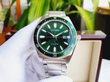 Citizen Eco Drive Vintage Green Dial Silver Steel Strap Watch For Men - AW1598-70X Authentic Buy Shop Now