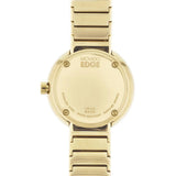 Movado Edge Gold Dial Gold Steel Strap Watch for Women - 3680014 Authentic Buy Shop Now