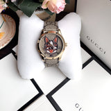 Gucci G Timeless Brown Dial Brown Leather Strap Watch For Women - YA1264056 Authentic Buy Shop Now