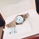 Tissot T Wave Mother of Pearl Dial Rose Gold Steel Strap Watch For Women - T112.210.33.113.00 Authentic Buy Shop Now