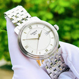 Tissot T Classic Bridgeport Silver Dial Silver Mesh Bracelet Watch For Men - T097.410.11.038.00 Authentic Buy Shop Now