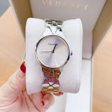 Calvin Klein Snake Silver Dial Silver Steel Strap Watch For Women - K6E23146 Authentic Buy Shop Now