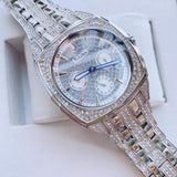 Bulova Crystal Collection Phantom Silver Dial Silver Steel Strap Watch for Men - 96C002 Authentic Buy Shop Now