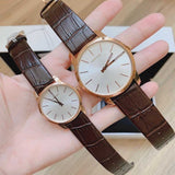 Calvin Klein City White Mother of Pearl Dial Brown Leather Strap Watch for Women - K2G23620 Authentic Buy Shop Now