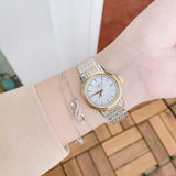 Tissot Carson Steel Lady White Dial Quartz Watch For Women - T085.210.22.011.00 Authentic Buy Shop Now