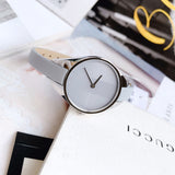 Calvin Klein Rebel Grey Dial Grey Leather Strap Watch for Women - K8P231Q4 Authentic Buy Shop Now