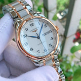 Longines Master Collection Automatic 38.5mm Silver Dial Two Tone Steel Strap Watch for Men - L2.755.5.79.7 Authentic Buy Shop Now