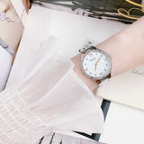 Bulova Crystal Collection Mother of Pearl Dial Silver Steel Strap Watch for Women - 96L263 Authentic Buy Shop Now