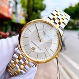Tissot Carson Premium Powermatic 80 White Dial Two Tone Steel Strap Watch For Men - T122.407.22.031.00 Authentic Buy Shop Now