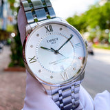 Tissot Chemin Des Tourelles Powermatic 80 Diamonds Silver Dial Silver Steel Strap Watch for Men - T099.407.11.033.00 Authentic Buy Shop Now
