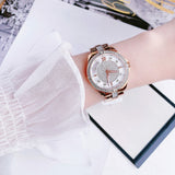 Bulova Crystal Collection Silver Dial Rose Gold Steel Strap Watch for Women - 98L229 Authentic Buy Shop Now