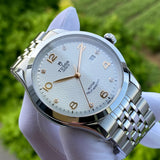 Tudor 1926 Automatic Diamonds Silver Dial Silver Steel Strap Watch for Men - M91650-0003 Authentic Buy Shop Now
