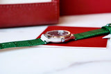 Salvatore Ferragamo F-80 Classic Green Dial Green Leather Strap Watch for Men - SFDT00519 Authentic Buy Shop Now