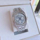 Bulova Crystal Collection Phantom Silver Dial Silver Steel Strap Watch for Men - 96C002 Authentic Buy Shop Now