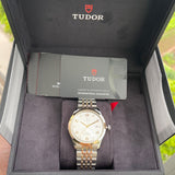 Tudor 1926 Automatic Diamonds Silver Dial Two Tone Steel Strap Watch for Men - M91651-0002 Authentic Buy Shop Now