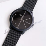 Calvin Klein Minimal Black Dial Black Mesh Bracelet Watch for Men - K3M5145X Authentic Buy Shop Now