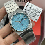 Tissot PRX Powermatic 80 Ice Blue Tiffany Dial Silver Steel Strap Watch for Men - T137.407.11.351.00 Authentic Buy Shop Now