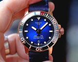 Tissot Seastar 1000 Powermatic 80 Blue Dial Blue Nylon Strap Watch for Men - T120.407.37.041.00 Authentic Buy Shop Now