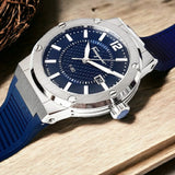 Salvatore Ferragamo F-80 Blue Dial Blue Rubber Strap Watch For Men - SFHY01022 Authentic Buy Shop Now